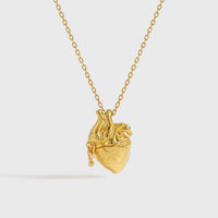 Beating Heart 925 Sterling Silver Wedding Necklace