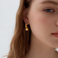 Electroformed Hollow Round Ball Stud Earrings