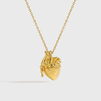 Beating Heart 925 Sterling Silver Wedding Necklace