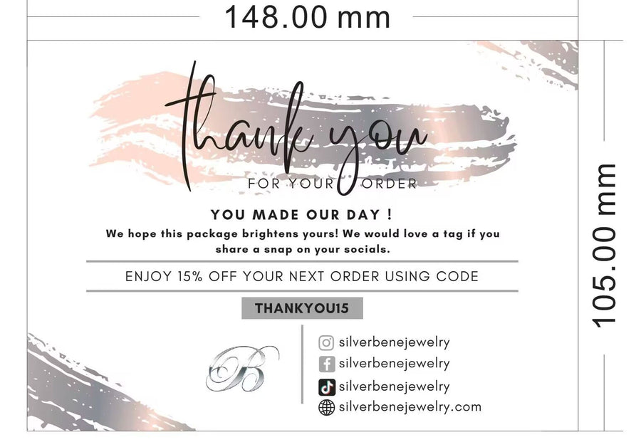 Customized Thank You Cards