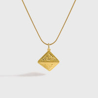 Triangular Cone Necklace in 925 Sterling Silver