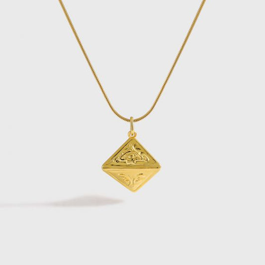 Triangular Cone Necklace in 925 Sterling Silver