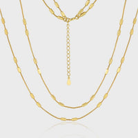 Octagonal Cylinder Double-Layer 925 Sterling Silver Necklace
