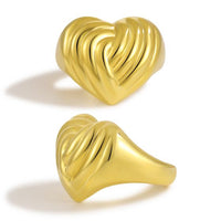 Irregular Heart Electroformed Sterling Silver Stud Earrings