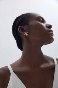 Irregular Fireworks Electroformed Chunky Stud Earrings
