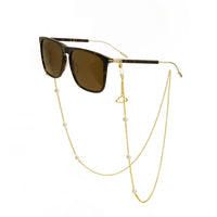 Shell Pearl Hollow Cloud Glasses Chain