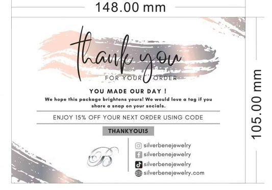 Customized Thank You Cards