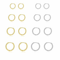 Twisted Circle 925 Sterling Silver Hoop Earrings