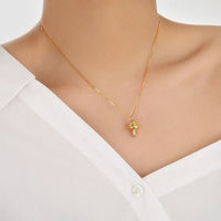 Irregular Rivet Mushroom 925 Sterling Silver Necklace