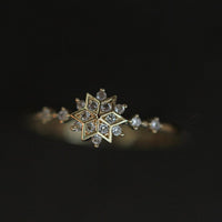 Sterling Silver Snowflake Ring