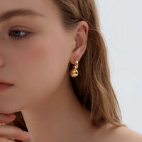 Electroformed Hollow Round Ball Stud Earrings