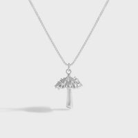 Rivet Mushroom 925 Sterling Silver Necklace