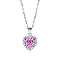 Honey Moon Heart Crystal Necklace