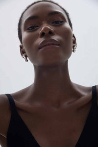 Chunky Electroformed Hollow Round Statement Earrings