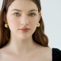 Sterling Silver Electroformed Chunky Geometric Hoops