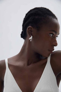 Spiral Stud Earrings in S999 Sterling Silver