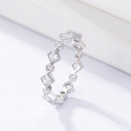 Sterling Silver Cubic Zirconia Ring