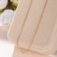 925 Sterling Silver Box Chain Collar Necklace 16"/18"
