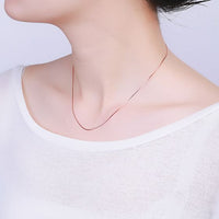 Snake Sterling Silver Chain Necklace
