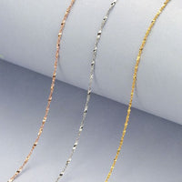 Nugget Crisscross 925 Sterling Silver Collar Necklace