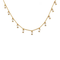 Gold Plated Cubic Zirconia Necklace
