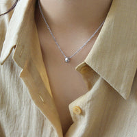 Sterling Silver Circle Necklace