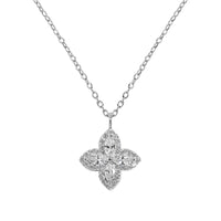 Sterling Silver Four Leaf Clover Necklace