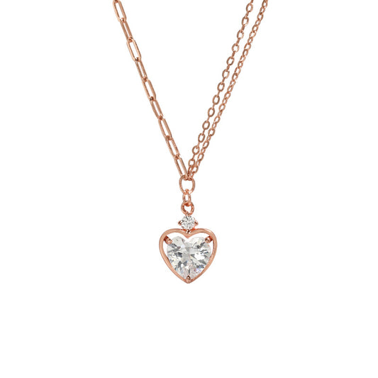 Sterling Silver Heart Pendant Necklace