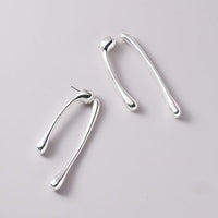 Flowing Water Drop Adjustable Ring, 925 Sterling Silver