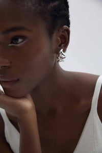 Spiral Stud Earrings in S999 Sterling Silver