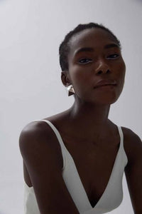 Electroformed Origami Pyramid Earrings in S999 Silver