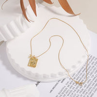 Holiday Geometry Shell Pearl Dolphin Necklace