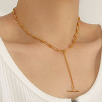 OT Knot Chain Necklace in 925 Sterling Silver