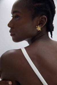 Irregular Fireworks Electroformed Chunky Stud Earrings