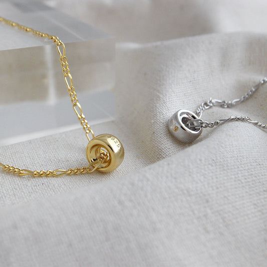 Sterling Silver Circle Necklace