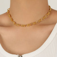Modern Knot Cross 925 Sterling Silver Necklace