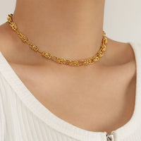 Modern Knot Cross 925 Sterling Silver Necklace