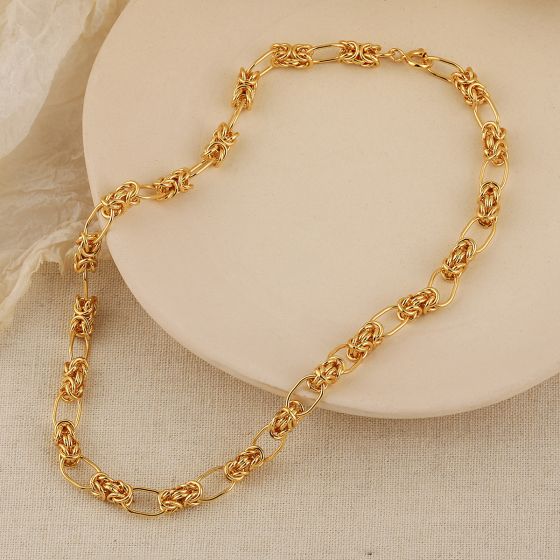 Modern Knot Cross 925 Sterling Silver Necklace