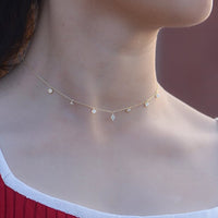 Gold Plated Layering Choker Necklace