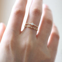 Sterling Silver Cubic Zirconia Stackable Ring