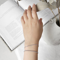 Sterling Silver Bracelet 2mm & 3mm