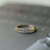 Cubic Zirconia Crown Ring in Sterling Silver
