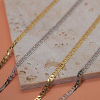 Hollow Pig Nose Chain Necklace in 925 Sterling Silver