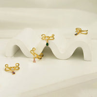 Double Layer Waterdrop Crystal Adjustable Sterling Silver Ring
