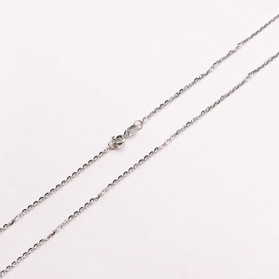 Flat Link Cable Sterling Silver Chain