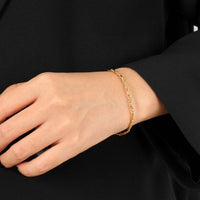 Twisted Double-Layer Bead and Tube 925 Sterling Silver Bracelet