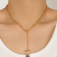 OT Knot Chain Necklace in 925 Sterling Silver