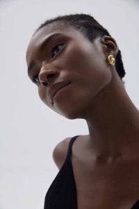 Electroformed Water Drop Stud Earrings