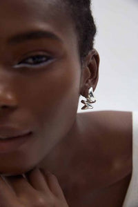 Spiral Stud Earrings in S999 Sterling Silver