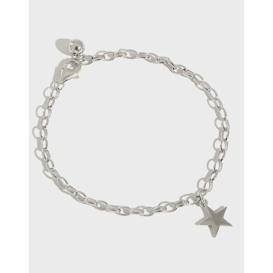 Personalized Star Bracelet in Sterling Silver